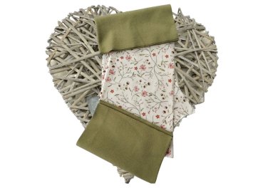 Fabric cuts plus instructions DIY sewing kit baby bloomers sewing jersey Sophia plus cuffs moss green gift baby