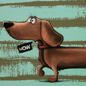 Preview: Dachshund Berny Panel Thorsten Berger mintgrün French Terry Dackelstoff