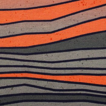 Salty Soul In the Dunes Jersey Panel Thorsten Berger grau orange Detailansicht Robbe