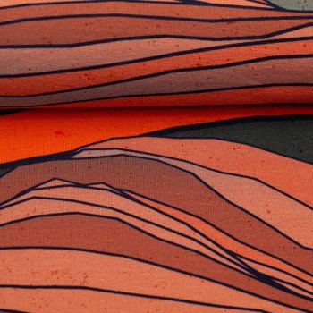 Salty Soul In the Dunes Jersey Kombistoff zum Panel Thorsten Berger grau orange