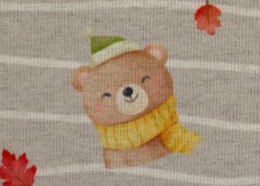 Isla bear alphensweat grey with bears by Swafing