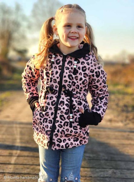 Fiete Nano-Softshell Leo apricot von Swafing Designbeispiel Kinderjacke