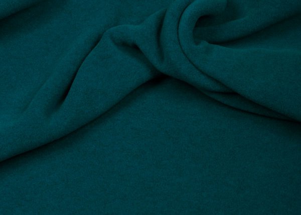 fleece superdick meliert smaragd grün Hilco Fleecestoff Stoffe-und-Kreatives