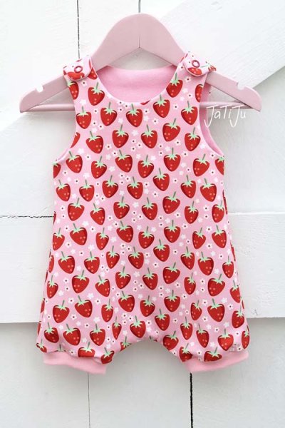 Fresh Fruits rosa Kinderjersey mit Erdbeeren von Hilco und JaTiJu Desgnbeispiel