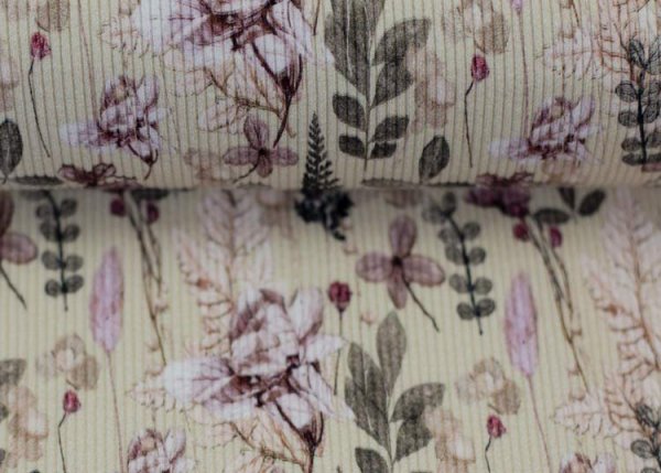 Garden Vibes Ribjersey brown by Swafing and Cherry Picking
