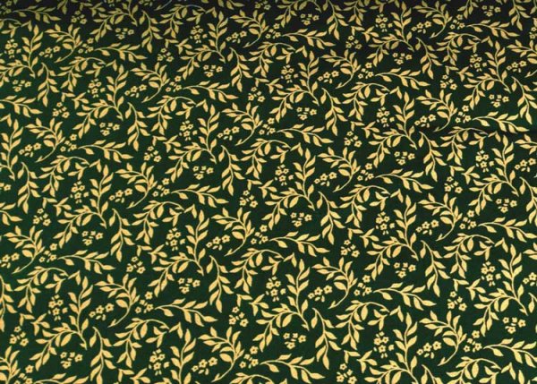 Glitzerranken christmas fabric green