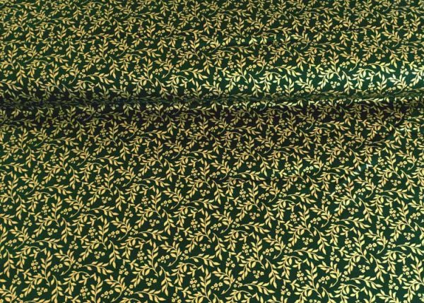 Glitzerranken christmas fabric green