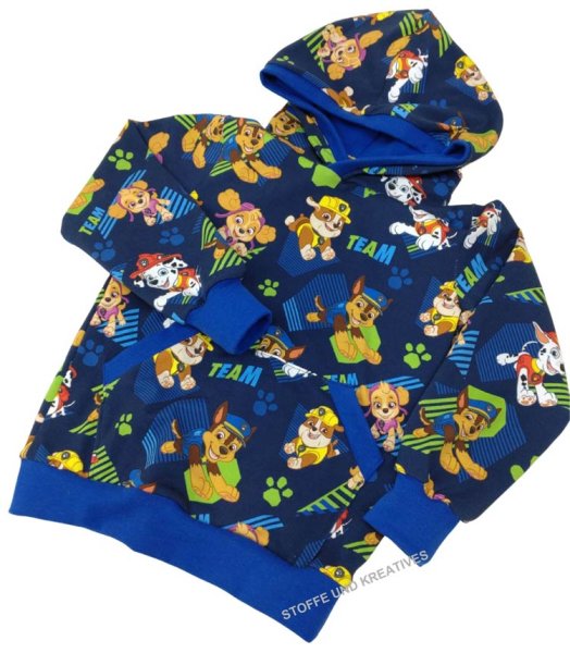 Paw Patrol Jersey Kinderstoff blau Designbeispiel privates Foto von Stoffe und Kreatives