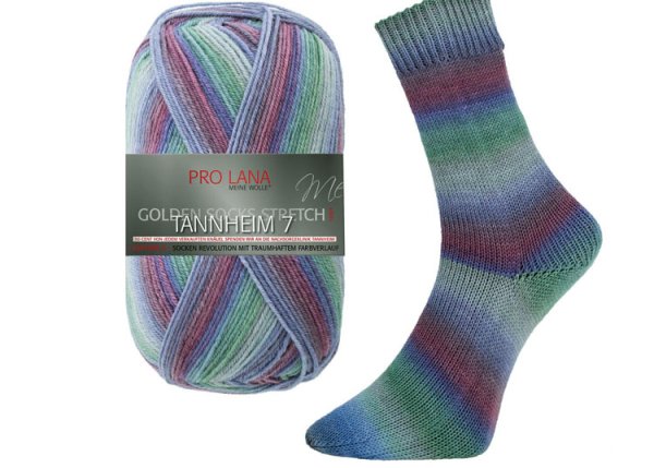 Tannheim 7 grün bordeaux Sockenwolle von Golden Socks, Pro Lana,  Strumpfwolle
