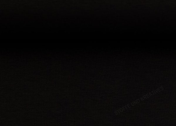 Sweat warmly brushed black Sweatshirtfabric