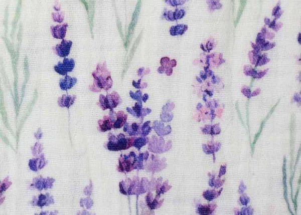 Thea Lavender Musselin Baumwollstoff von Swafing