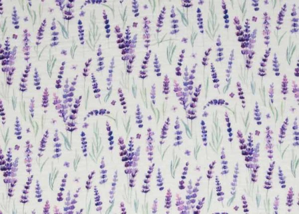 Thea Lavendel Double Gauze Baumwollstoff von Swafing