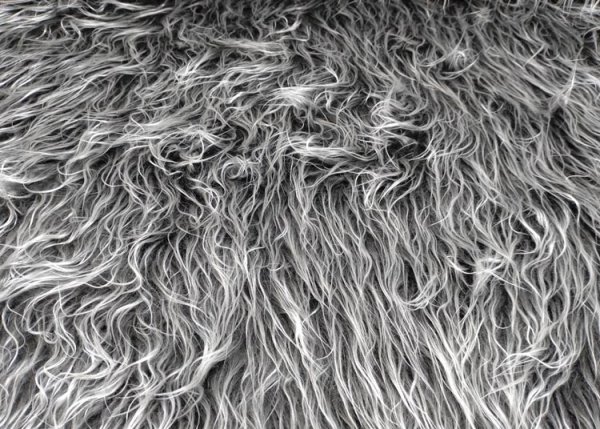 Zottelstoff Sam grey Fake Fur Faux Fur