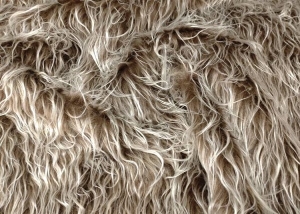 Zottelstoff Sam brown Fake Fur Faux Fur