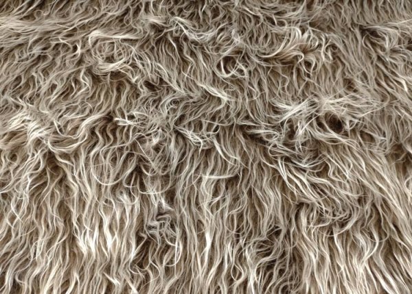 Zottelstoff Sam brown Fake Fur Faux Fur