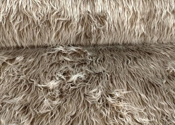 Zottelstoff Sam brown Fake Fur Faux Fur
