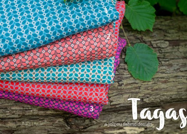 Tagas by Jolijou petrol, lobster and pink
