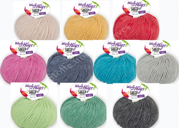 Woolly Hugs Sheep Merino extrafein 50g Farbe 98 €11,90//100g