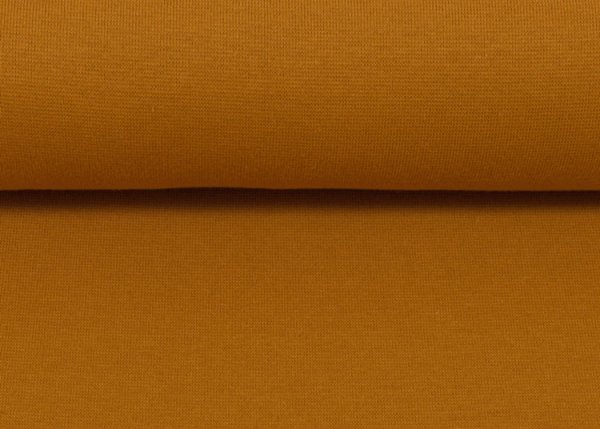 Heike Bündchenware glatt ocker, Bündchenstoff Schlauchware Strickbündchen Swafing
