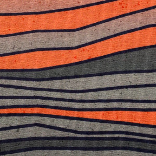 Salty Soul In the Dunes Jersey Panel Thorsten Berger grau orange Detailansicht Robbe