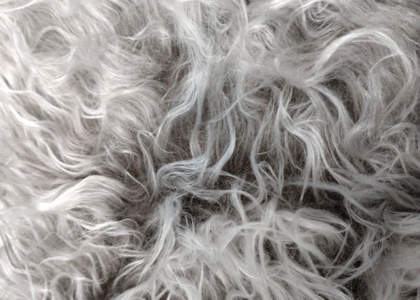 Zottelstoff brown mottled  Fake Fur Faux Fur