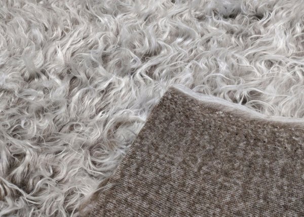 Zottelstoff brown mottled  Fake Fur Faux Fur