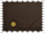 Hilde-Punkte  cotton print brown  Rest 31 cm  reduced!!