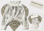 DIY Nähpaket Stoff Zuschnitte plus Anleitung Pumphose Jersey Wild Life, Bündchen naturweiss Nähset
