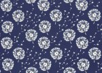 Fiete Nano Softshell blue with dandelions, inside fleece grey