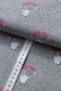 High Five Design Hands up grau Hamburger Liebe French Terry