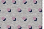Park Lane Dots Hamburger Liebe grau meliert rosé French Terry