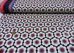 Sakura Nippon Flowers Hamburger Liebe Albstoffe Biobaumwolle Jersey blau ecru