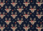 Holly Swafing christmas fabric dark blue