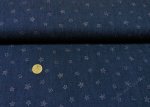 Blusenjeans in jeansblau mit glitzernden Sternen