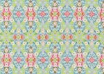 Julia Ornaments green cotton woven fabric by Sswafing