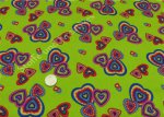 More Hearts green poplin cotton