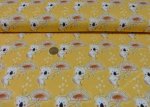 Safari Koala Hilco gelb organic cotton Baumwoll-Stretch-Jersey mit Tieren Biostoff