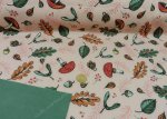 Softshell Herbst rosé Kinderstoff Outdoorstoff