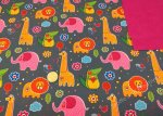 Softshell Lena grau Jackenstoff Outdoor wasserabweisend Kinderstoff