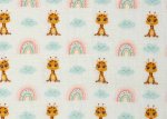 Thea Giraffe Double Gauze Baumwollstoff für Kinder von Swafing