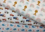 Thea Fahrzeuge Double Gauze Baumwollstoff für Kinder von Swafing