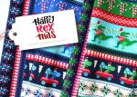 Ugly Christmas Design Happy REXmas dunkelblau/grün Hamburger Liebe Albstoffe Biobaumwolle Sweat