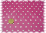 Stars pink water resistant poplin fuchsia    Rest 36 cm reduced!!