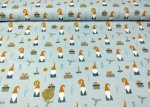 Wiebke Swafing christmas fabric, light blue, cotton print, canvas