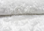 Zottelstoff faux furs weiß plush 25 cm