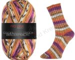 Winterpracht 4-fach Pro Lana Sockenwolle Stretch Golden Socks orange lila