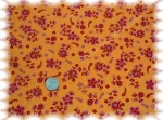 Ellie cotton orange flowers   Rest 41 cm reduced!!