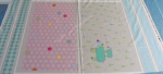 Geometric Farbenmix Taschenstoff 2 Taschen pastell