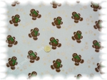 gingerbread fabric christmas grey     Rest 42 cm reduced!!