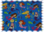 Nixe Stretch Jersey mermaid blue     Rest 43 cm reduced!!